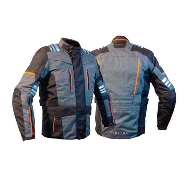 Chaqueta Alto Volta Gris Negra Naranja