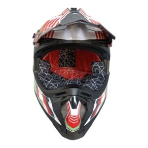 Casco Cross JH601 Blanco 29 Brillante Talla M