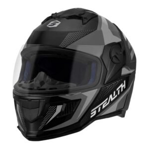 casco integral stealth concept negro/gris brillante protork