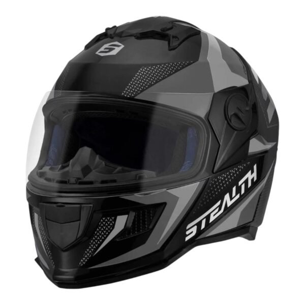casco integral stealth concept negro/gris brillante protork