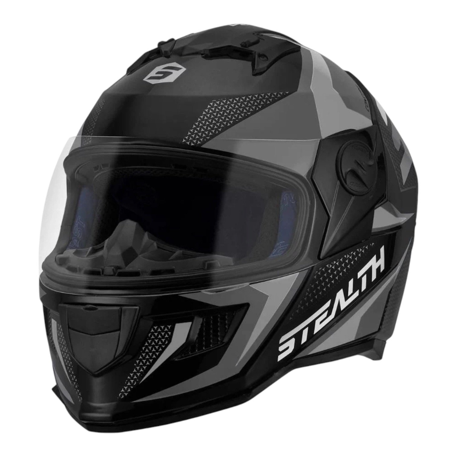 casco integral stealth concept negro/gris brillante protork