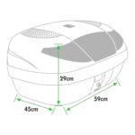 baúl smart box 45lt negro protork