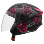 casco abierto new liberty 3 flowers protork