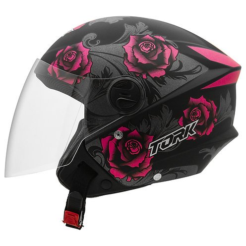 casco abierto new liberty 3 flowers protork