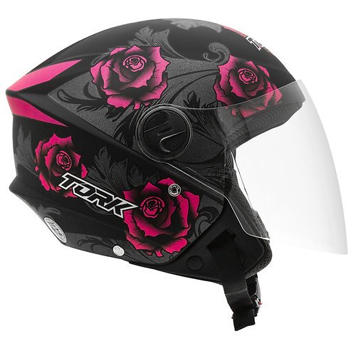 casco abierto new liberty 3 flowers protork