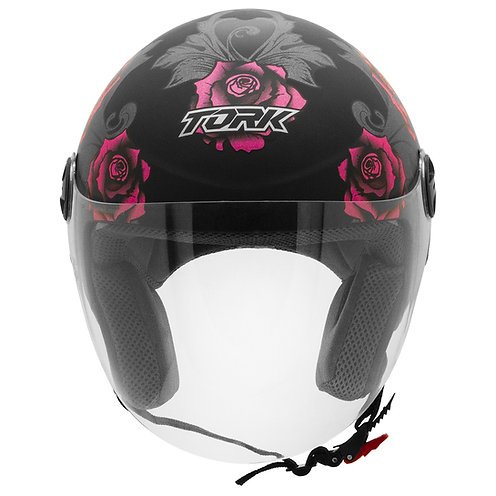 casco abierto new liberty 3 flowers protork