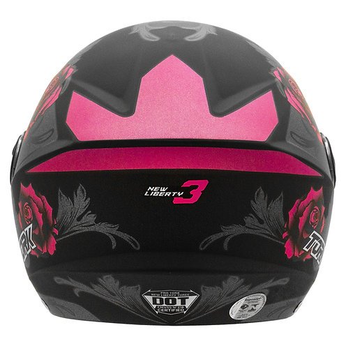 casco abierto new liberty 3 flowers protork